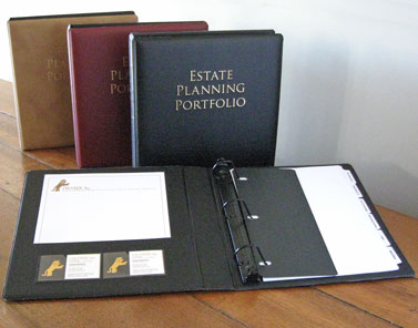 Pro-Tek, Inc. Estate Planning Portfolio binder sample